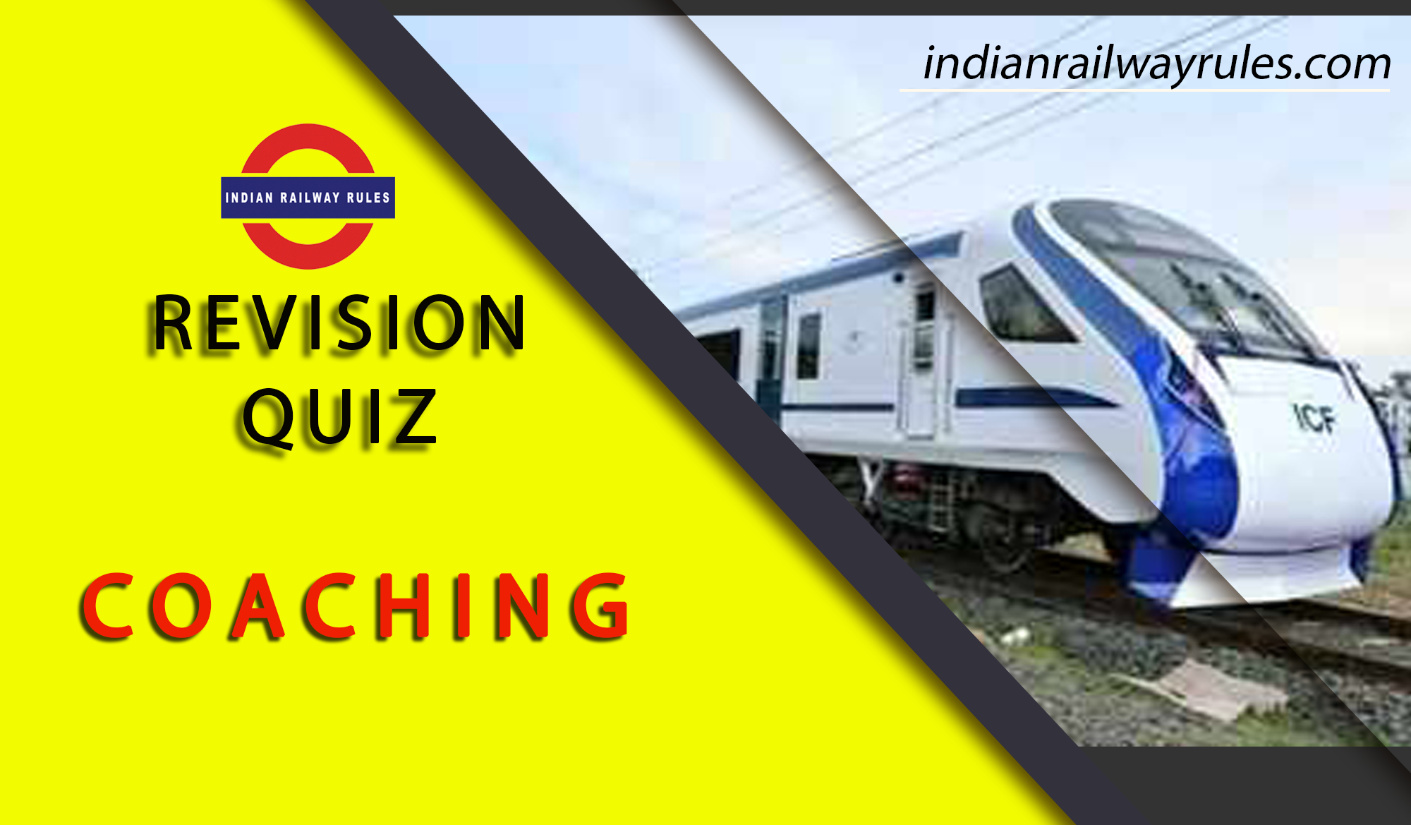 REVISION 21 COACHING 01 Indian Railway Rules