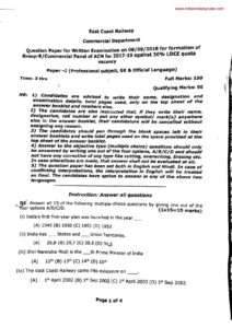 indianrailwayrules.com ACM LDCE Question Paper of East Coast Railway 30 mains 2018 pdf